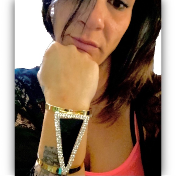 Triangle Maxi Cuff Bracelet - Picture 2 of 4